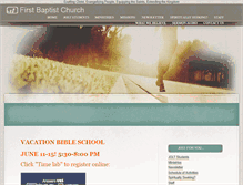 Tablet Screenshot of firstbaptistcarrizo.org